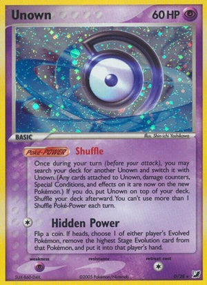 Pokemon TCG - EX Unseen Forces - Unown - D/28 - Holofoil