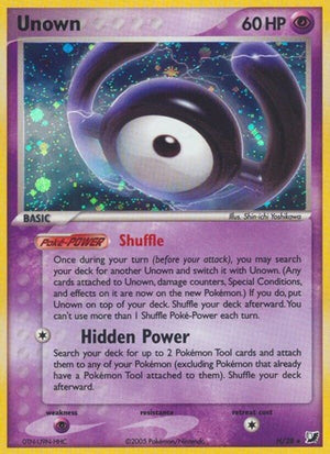 Pokemon TCG - EX Unseen Forces - Unown - H/28 - Holofoil