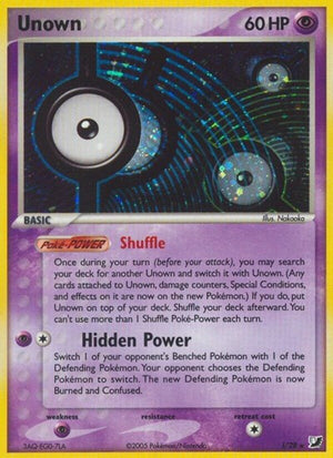 Pokemon TCG - EX Unseen Forces - Unown - I/28 - Holofoil