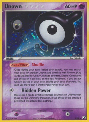 Pokemon TCG - EX Unseen Forces - Unown - J/28 - Holofoil