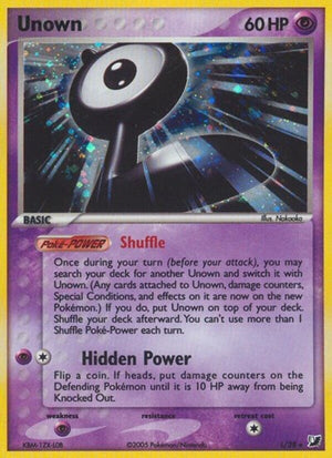 Pokemon TCG - EX Unseen Forces - Unown - L/28 - Holofoil