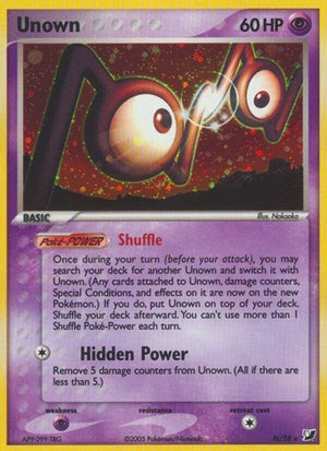 Pokemon TCG - EX Unseen Forces - Unown - N/28 - Holofoil