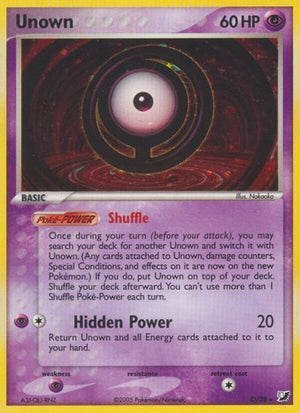 Pokemon TCG - EX Unseen Forces - Unown - O/28 - Holofoil
