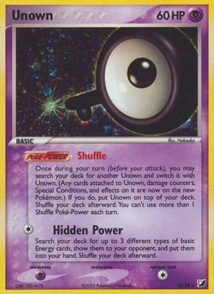 Pokemon TCG - EX Unseen Forces - Unown - Q/28 - Holofoil