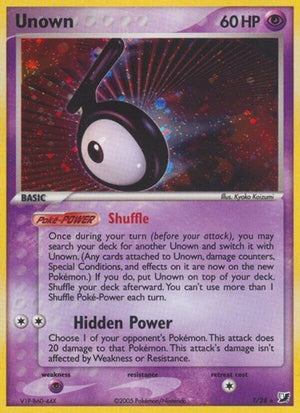 Pokemon TCG - EX Unseen Forces - Unown - T/28 - Holofoil