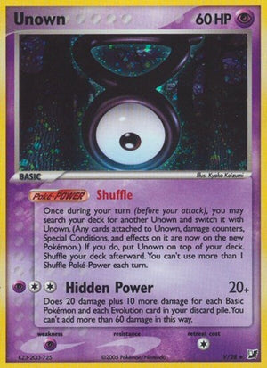 Pokemon TCG - EX Unseen Forces - Unown - V/28 - Holofoil