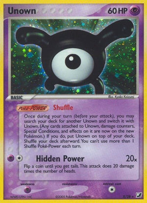 Pokemon TCG - EX Unseen Forces - Unown - X/28 - Holofoil