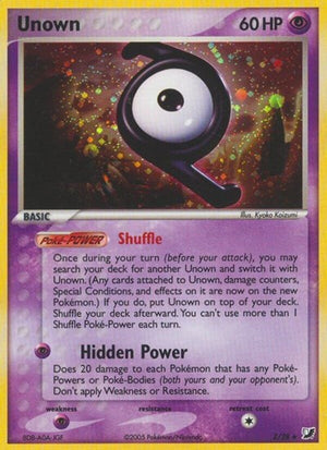 Pokemon TCG - EX Unseen Forces - Unown - Z/28 - Holofoil