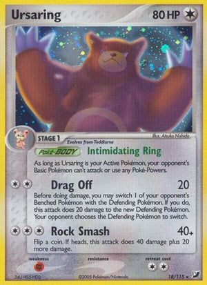 Pokemon TCG - EX Unseen Forces - Ursaring - 18/115 - Holofoil
