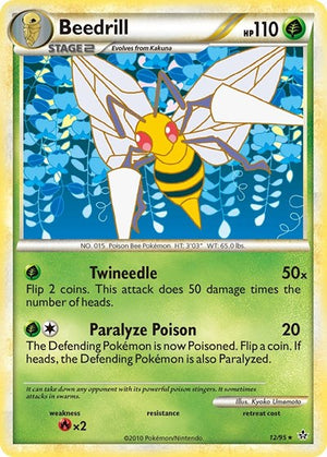 Pokemon TCG - Unleashed - Beedrill - 12/95
