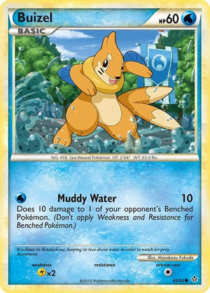 Pokemon TCG - Unleashed - Buizel - 45/95 - Reverse Holofoil