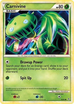 Pokemon TCG - Unleashed - Carnivine - 46/95 - Reverse Holofoil