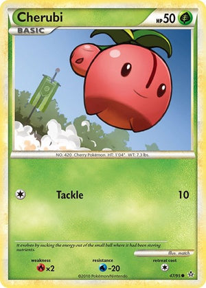Pokemon TCG - Unleashed - Cherubi - 47/95 - Reverse Holofoil