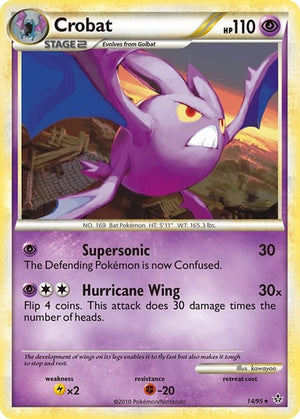 Pokemon TCG - Unleashed - Crobat - 14/95 - Reverse Holofoil