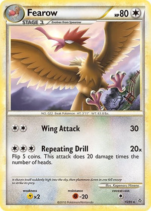 Pokemon TCG - Unleashed - Fearow - 15/95 - Reverse Holofoil