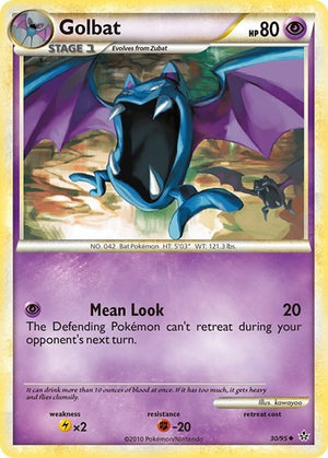 Pokemon TCG - Unleashed - Golbat - 30/95 - Reverse Holofoil