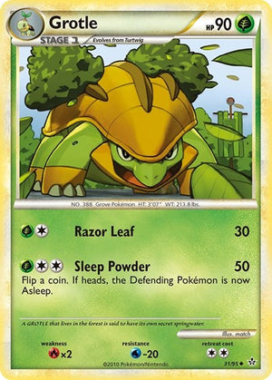 Pokemon TCG - Unleashed - Grotle - 31/95