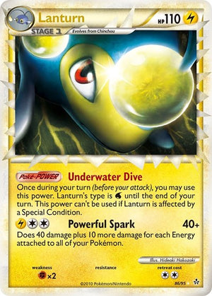 Pokemon TCG - Unleashed - Lanturn - 86/95 - Holofoil
