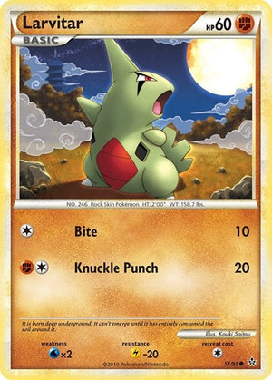 Pokemon TCG - Unleashed - Larvitar - 51/95