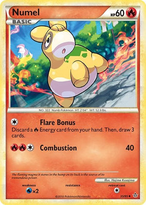 Pokemon TCG - Unleashed - Numel - 35/95 - Reverse Holofoil