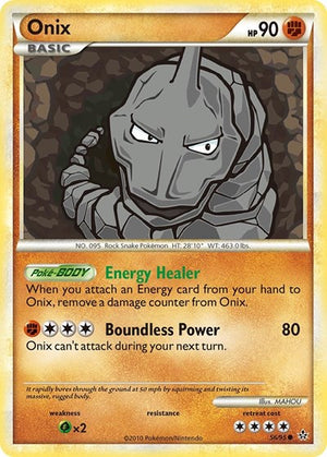 Pokemon TCG - Unleashed - Onix - 56/95 - Reverse Holofoil