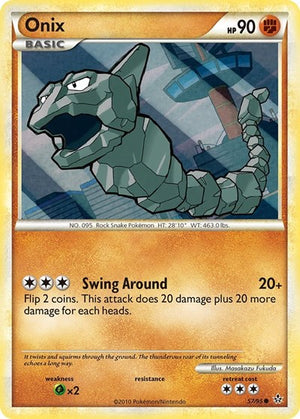Pokemon TCG - Unleashed - Onix - 57/95 - Reverse Holofoil