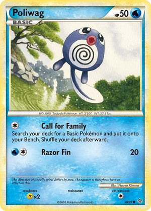 Pokemon TCG - Unleashed - Poliwag - 58/95 - Reverse Holofoil