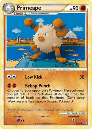 Pokemon TCG - Unleashed - Primeape - 22/95 - Reverse Holofoil