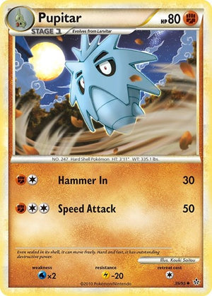 Pokemon TCG - Unleashed - Pupitar - 39/95 - Reverse Holofoil