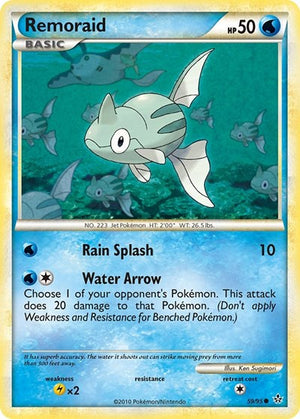 Pokemon TCG - Unleashed - Remoraid - 59/95 - Reverse Holofoil
