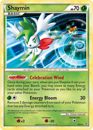 Pokemon TCG - Unleashed - Shaymin - 8/95 - Reverse Holofoil