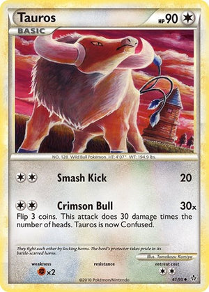 Pokemon TCG - Unleashed - Tauros - 41/95