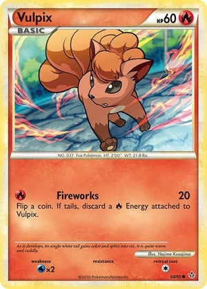 Pokemon TCG - Unleashed - Vulpix - 68/95 - Reverse Holofoil
