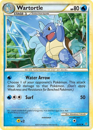 Pokemon TCG - Unleashed - Wartortle - 42/95
