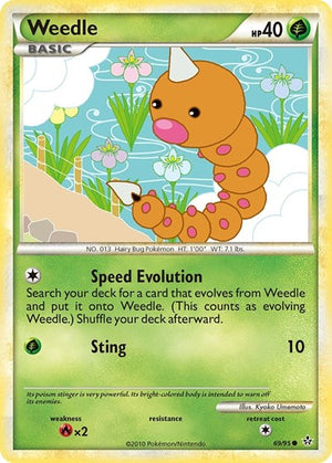 Pokemon TCG - Unleashed - Weedle - 69/95