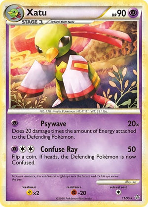 Pokemon TCG - Unleashed - Xatu - 11/95 - Reverse Holofoil