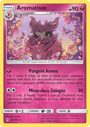 Pokemon TCG - SM - Unbroken Bonds - Aromatisse - 142/214