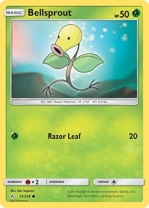 Pokemon TCG - SM - Unbroken Bonds - Bellsprout - 13/214