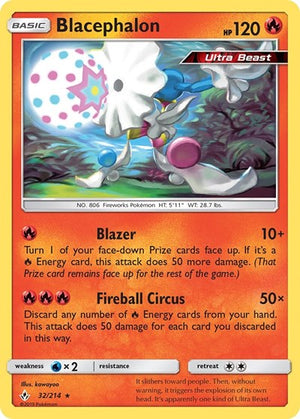 Pokemon TCG - SM - Unbroken Bonds - Blacephalon - 32/214 - Reverse Holofoil