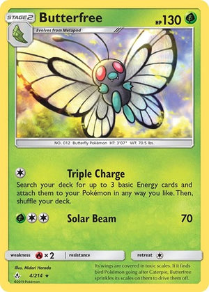 Pokemon TCG - SM - Unbroken Bonds - Butterfree - 4/214