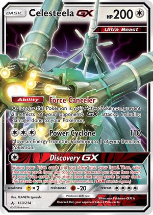 Pokemon TCG - SM - Unbroken Bonds - Celesteela GX - 163/214 - Holofoil