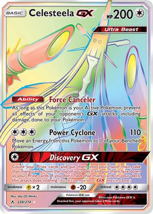 Pokemon TCG - SM - Unbroken Bonds - Celesteela GX - 228/214 - Holofoil