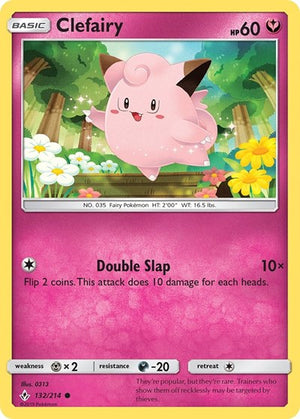 Pokemon TCG - SM - Unbroken Bonds - Clefairy - 132/214