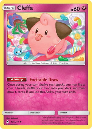Pokemon TCG - SM - Unbroken Bonds - Cleffa - 131/214 - Reverse Holofoil
