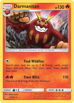 Pokemon TCG - SM - Unbroken Bonds - Darmanitan - 24/214