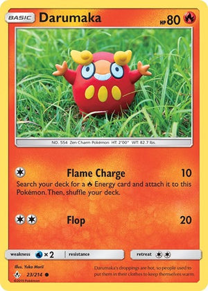 Pokemon TCG - SM - Unbroken Bonds - Darumaka - 23/214 - Reverse Holofoil