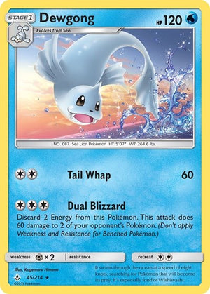 Pokemon TCG - SM - Unbroken Bonds - Dewgong - 45/214