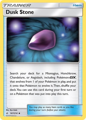 Pokemon TCG - SM - Unbroken Bonds - Dusk Stone - 167/214