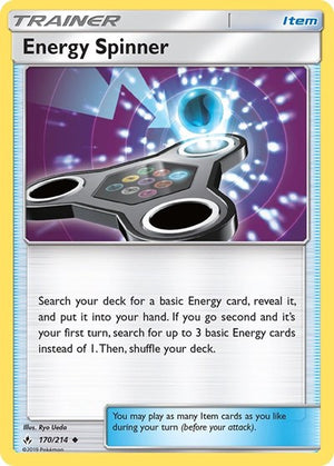 Pokemon TCG - SM - Unbroken Bonds - Energy Spinner - 170/214
