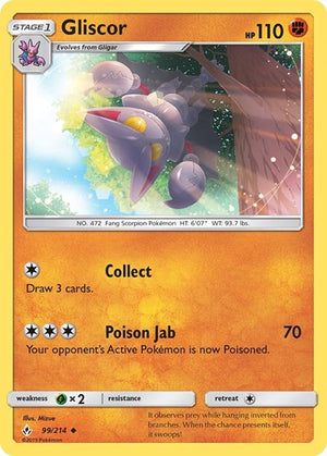 Pokemon TCG - SM - Unbroken Bonds - Gliscor - 99/214